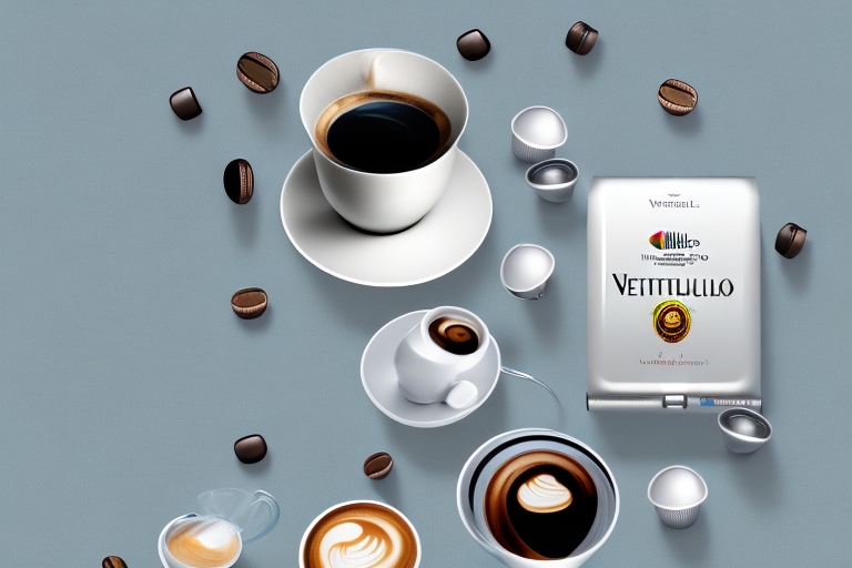 A nespresso® by breville® vertuoplus deluxe coffee and espresso maker bundle in titanium