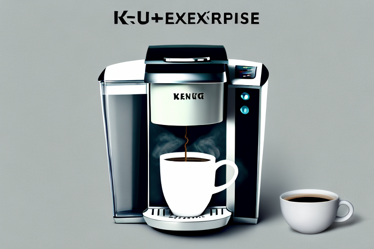 A black keurig k-express coffee maker with a single-serve k-cup pod